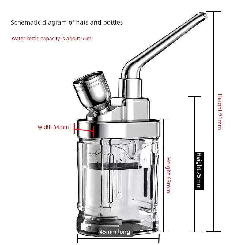 diy water smoke filter jar
