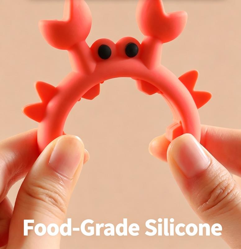 Crab Silicone Spatula Holder – Pot Rim Clip Utensil Rest
